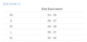 size chart for swimsuits - Custom swim by Tosh